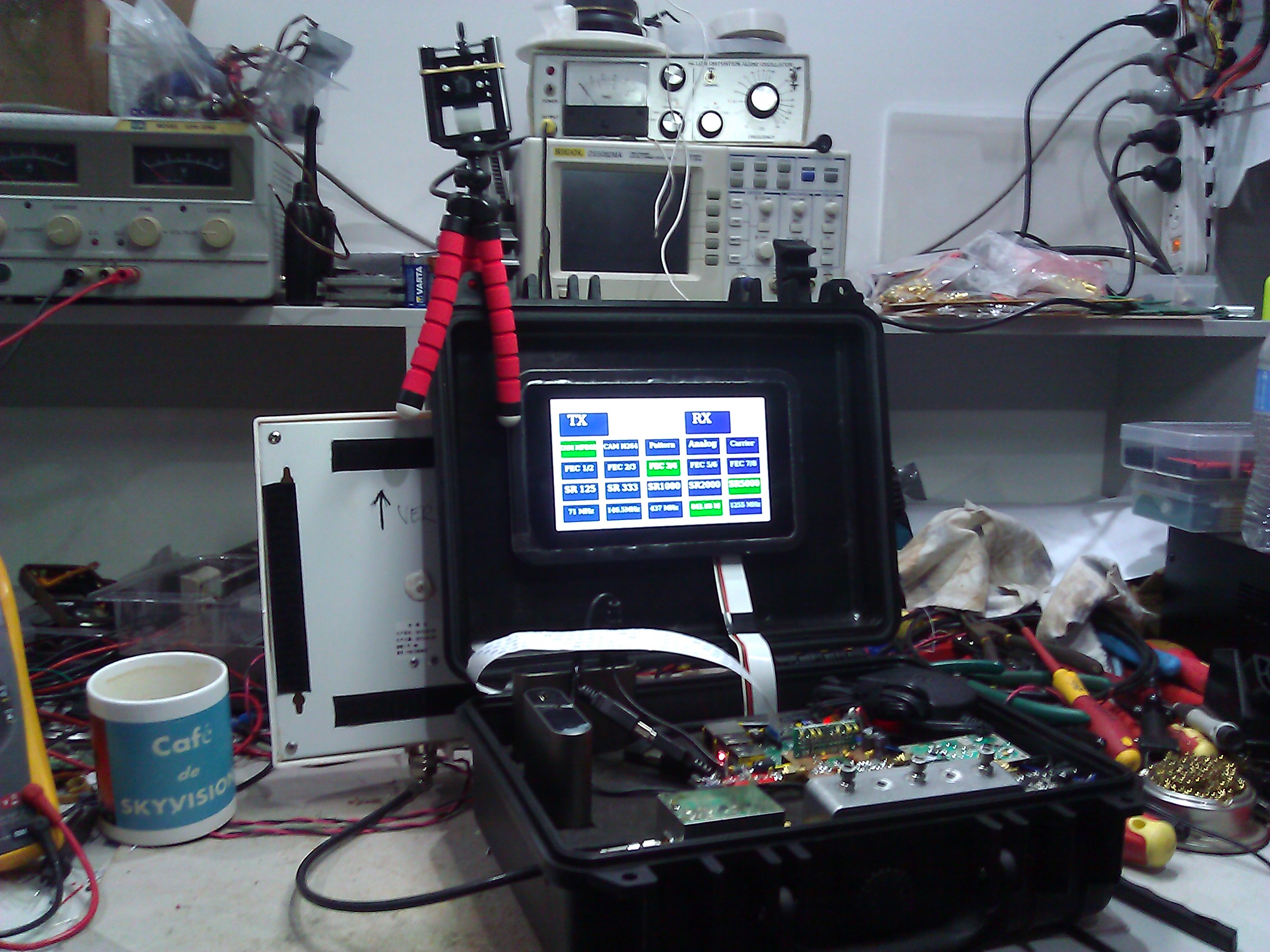 With antenna connected