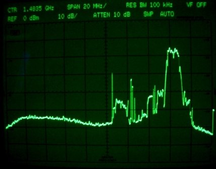 13cm band spectrum 2300-2500MHz