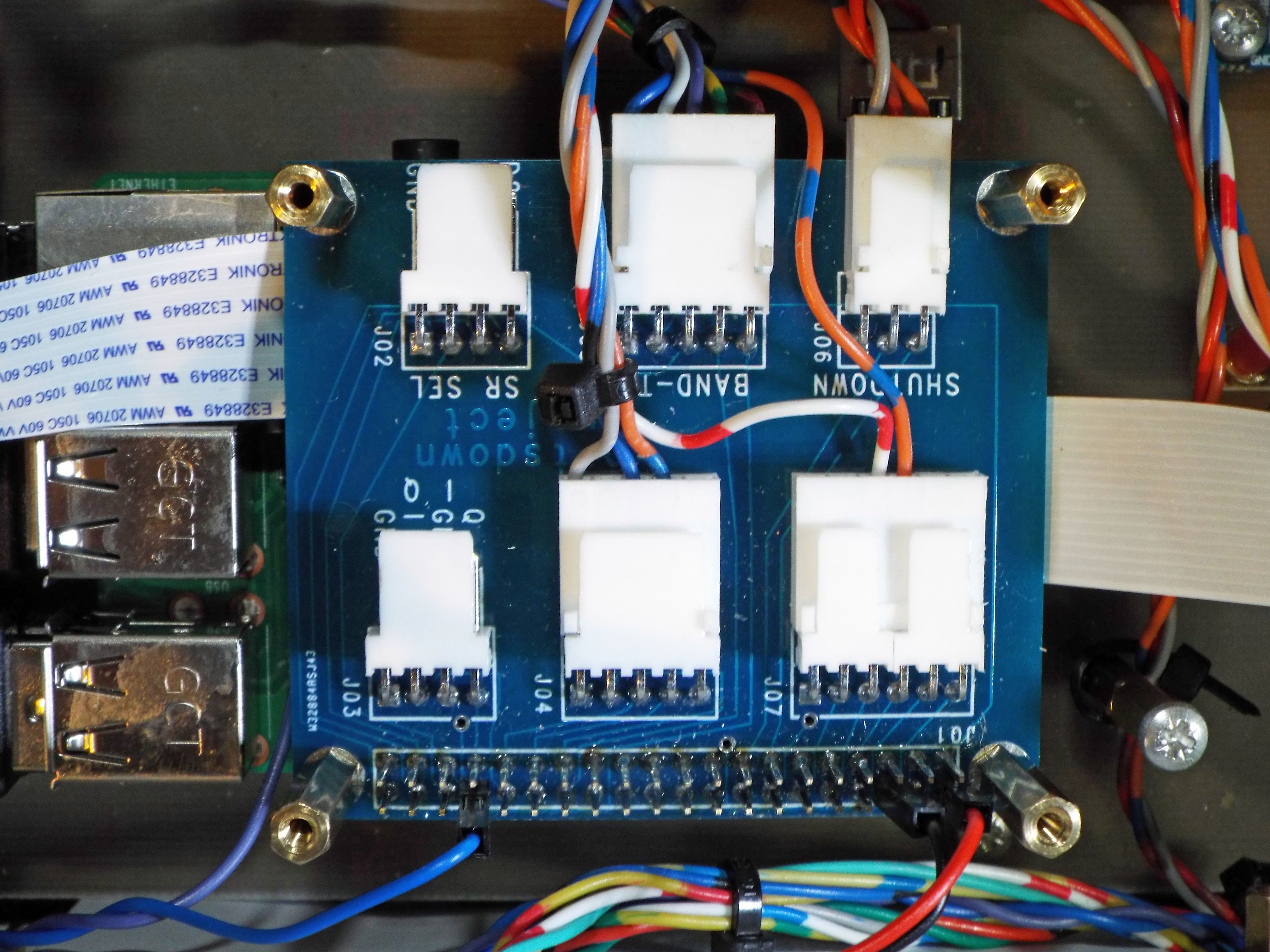 GPIO Board Connections.