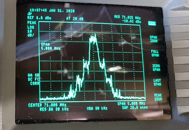 Portsdown and amp with -40dB