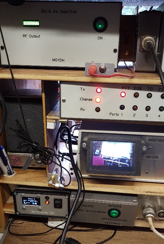 Portable station on 4m tests