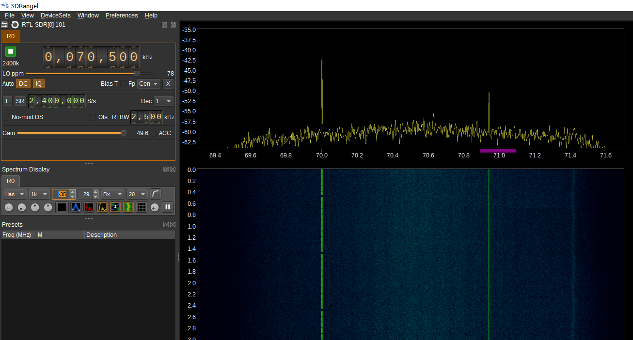 GB3BUX ~22dB in 2.4KHz