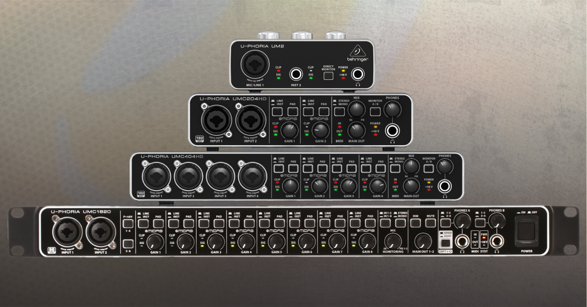 Behringer U-Phoria sound cards