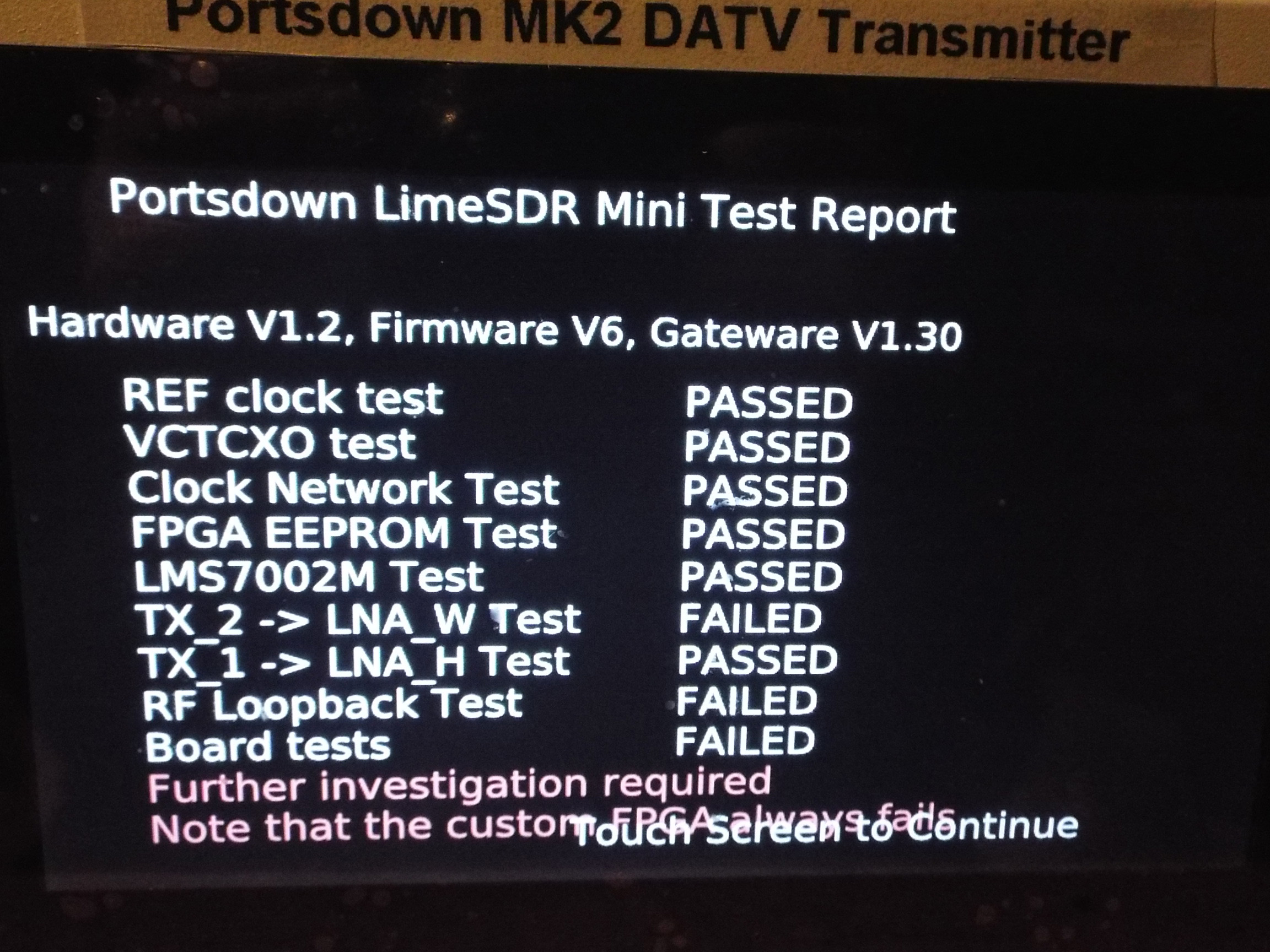Lime Test after Custom DVB Update