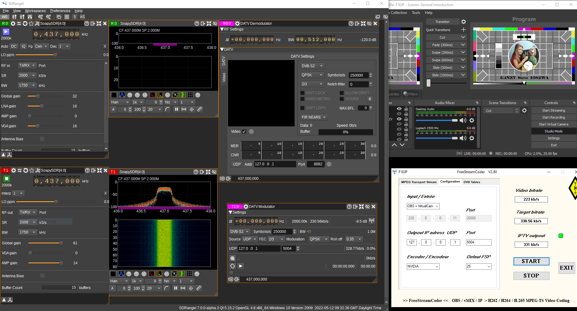 F1EJP and SDRangel and OBS.PNG