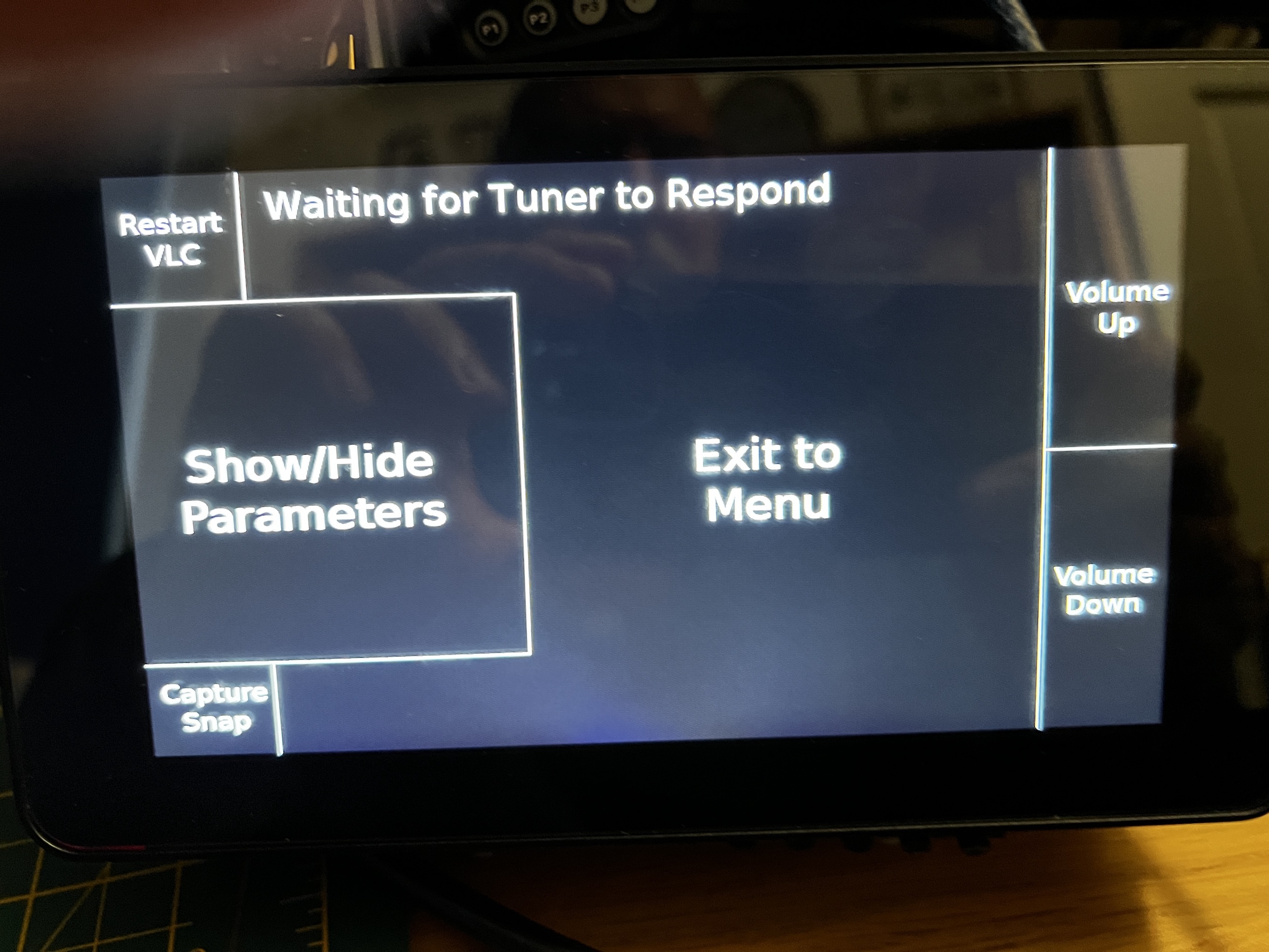 First Screen after RECEIVE selected